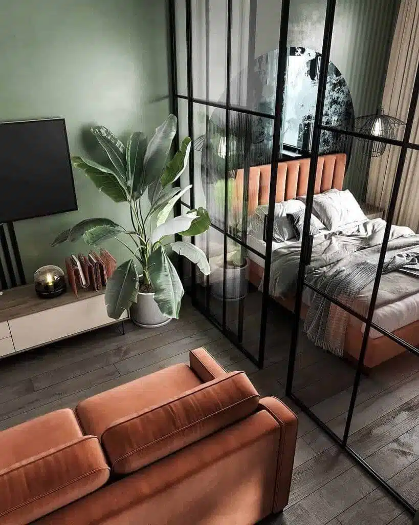 Divisória de vidro para o quarto Divisória de vidro para o quarto