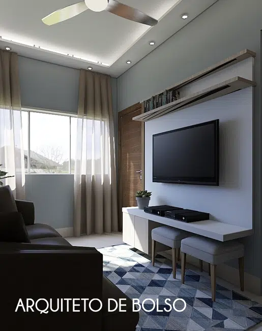 Como decorar uma sala pequena com cortina ampla, em cor clara e com o tecido leve ilumina ainda mais o ambiente Como decorar uma sala pequena com cortina ampla, em cor clara e com o tecido leve ilumina ainda mais o ambiente