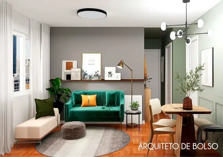 Sala de estar pequena junto com a sala de jantar Como decorar uma Sala de estar pequena junto com a sala de jantar