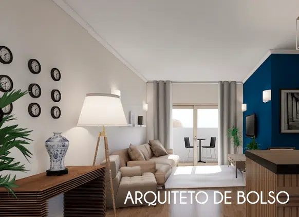 Abajures de chão, sala de TV