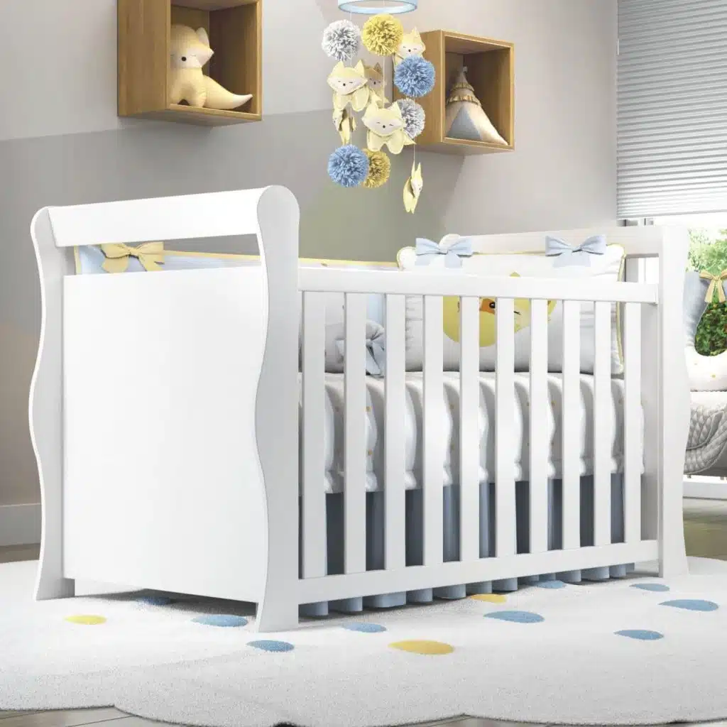 decorar quarto de bebê com berço 3 em 1