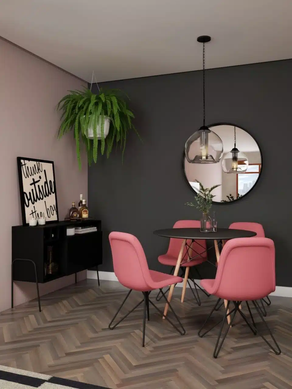 Como combinar os móveis, sala de jantar