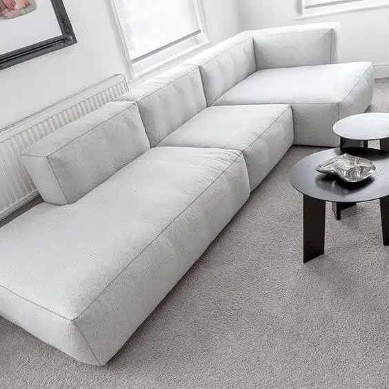 Como decorar salas pequenas, sofá modular