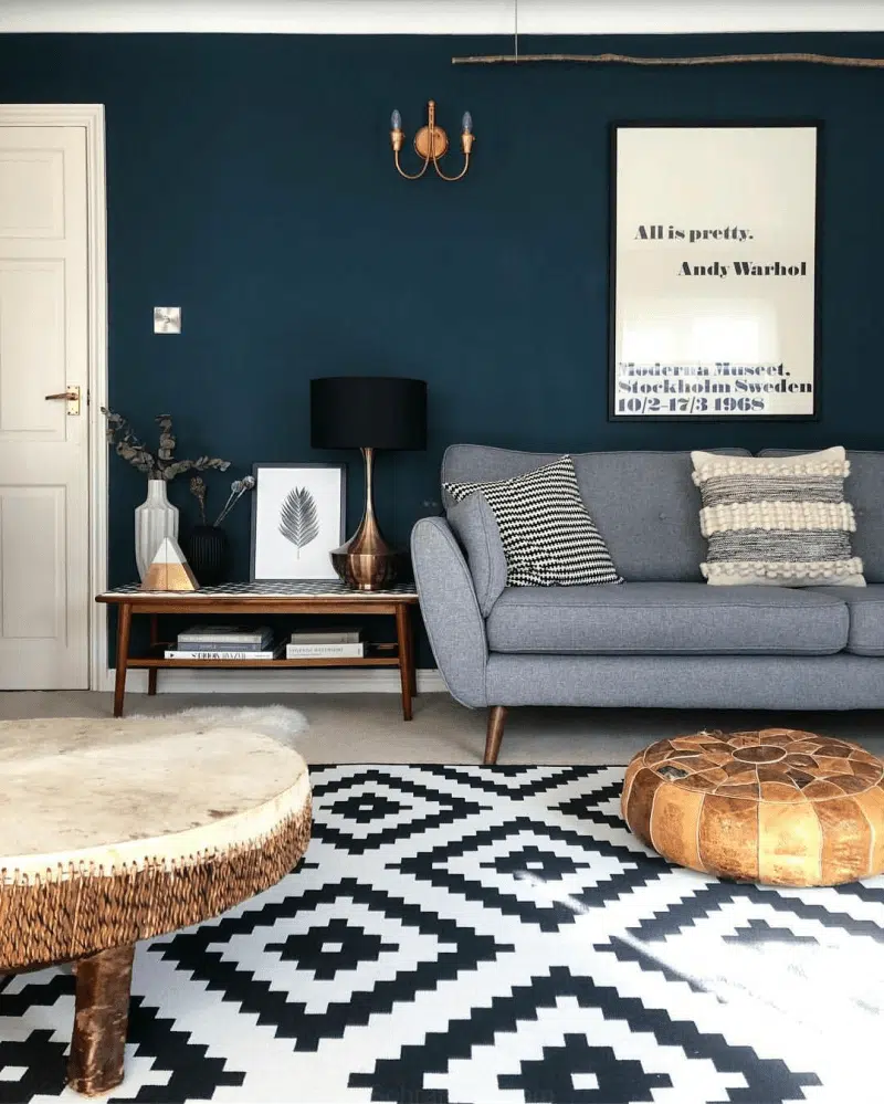 cores para sala azul