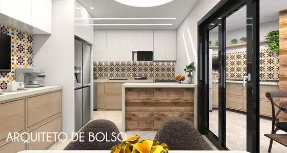 casa pequena com cozinha e sala com divisória casa pequena com cozinha e sala com divisória