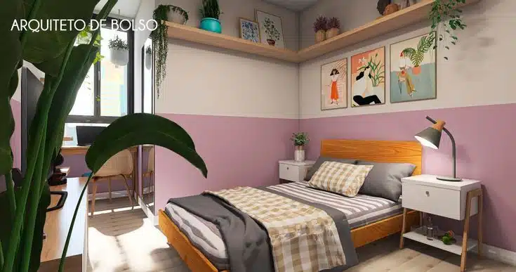 Decoração signo de libra, quarto jovem