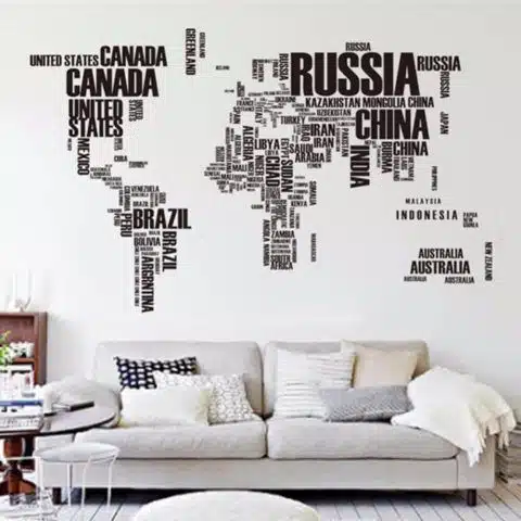 Decorar a parede gastando pouco, adesivos