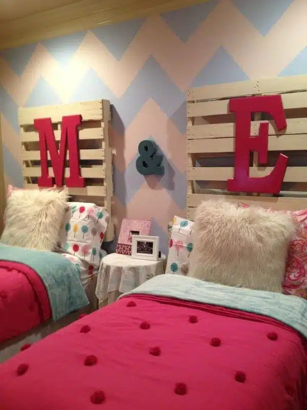 Decorar quarto de menina simples, jogo de cama