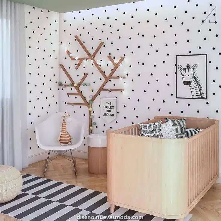 Dicas para quarto de bebê, cores claras, papel de parede
