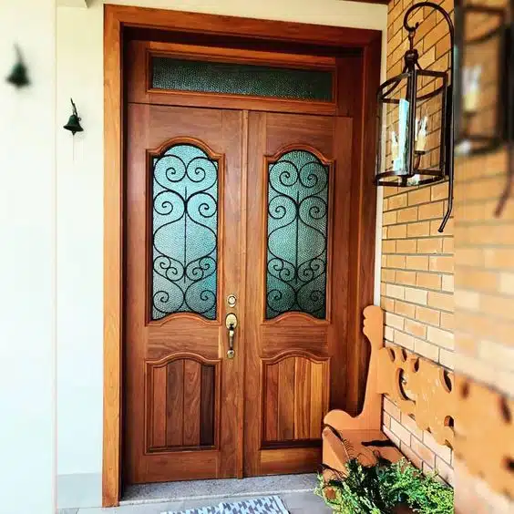 casa rústica com porta rústica
