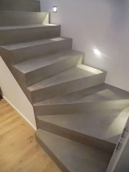 escada moderna de concreto