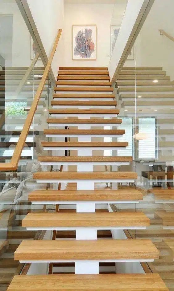 escadas modernas retas