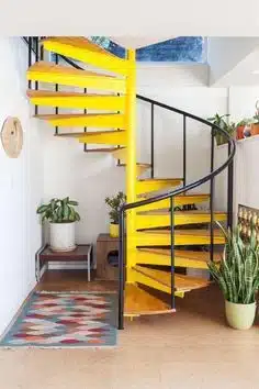 escadas modernas em caracol