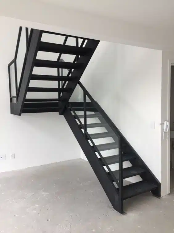 escadas modernas galvanizadas