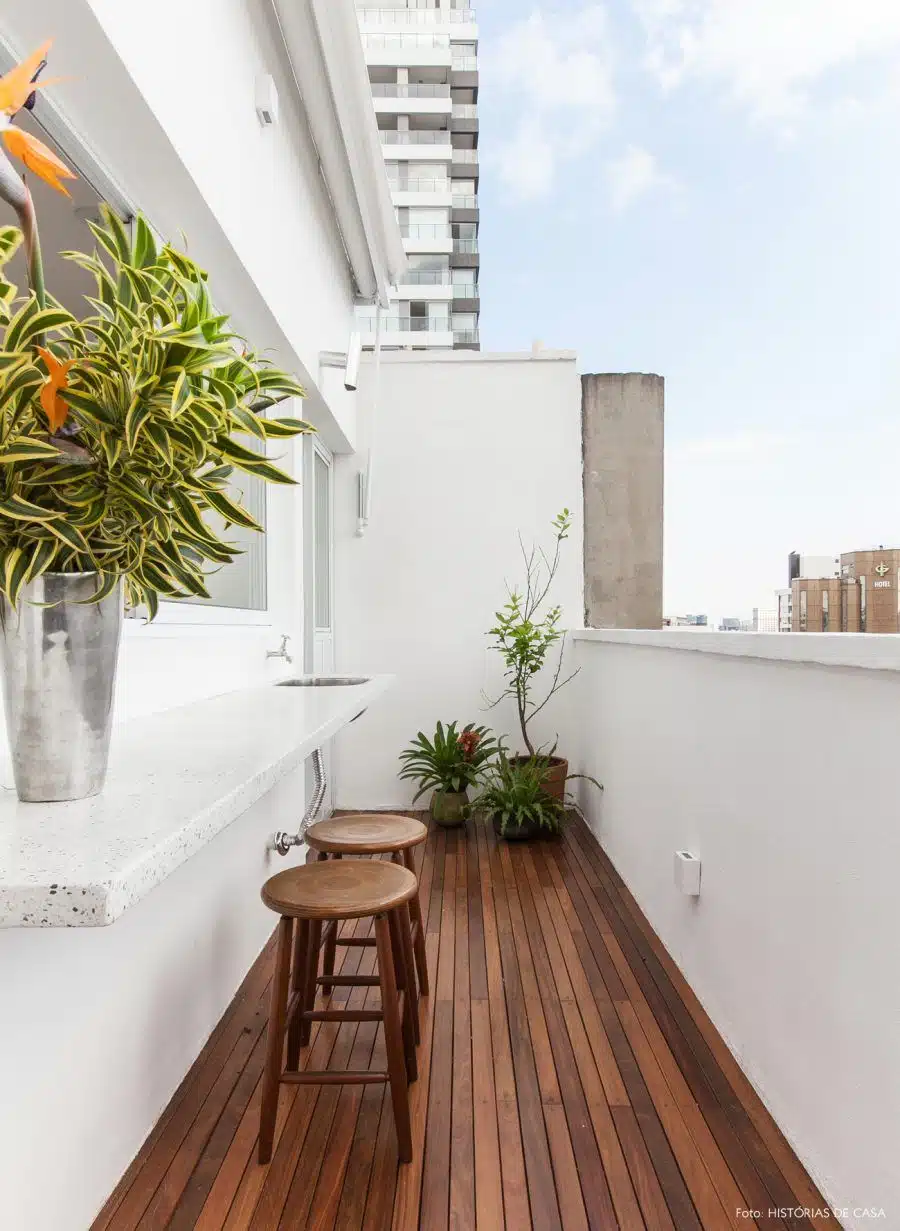 Minimalismo na decoração, varanda