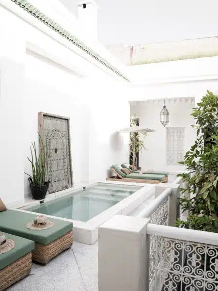 Piscina em espaço pequeno