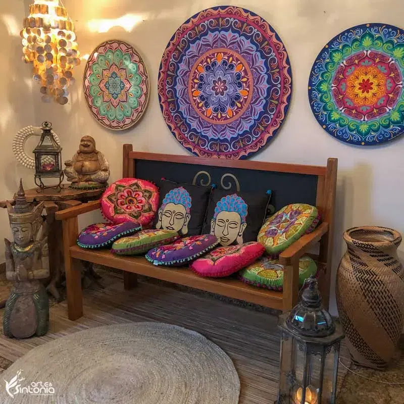 Presentes para amigo secreto, mandalas coloridas