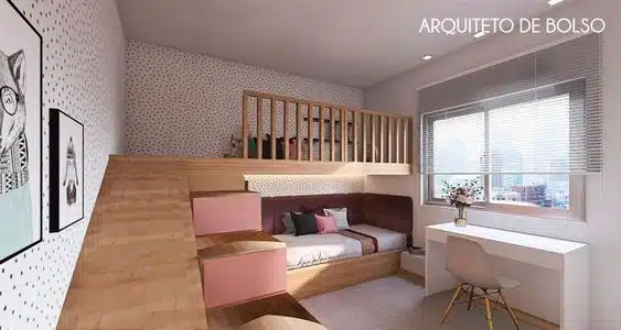 casa pequena; quarto de menina casa pequena; quarto de menina