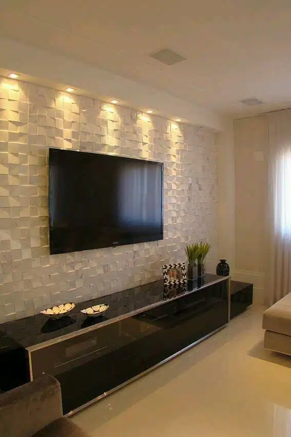 Reforma com drywall, sala de TV