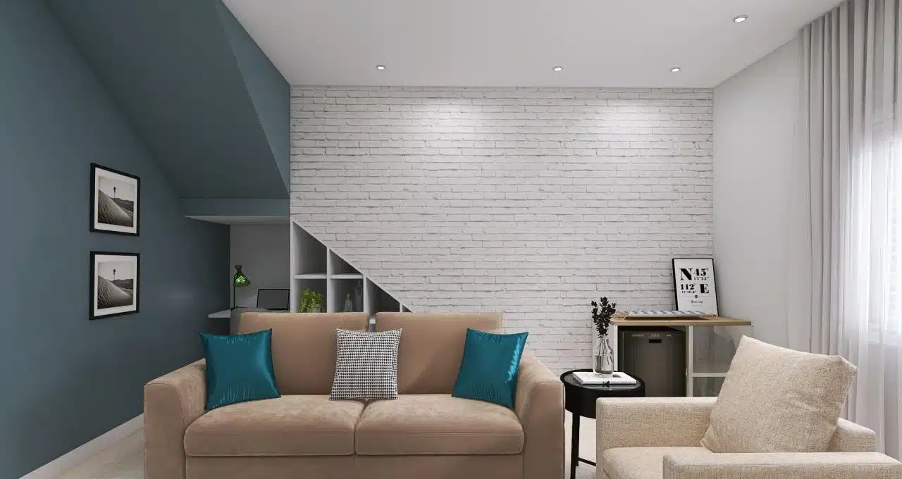 Decore sua sala de estar com menos de R$3000 Decore sua sala de estar com menos de R$3000; sala de estar com sofá bege e almofdas coloridas