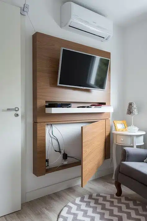 Tendências de decoração para 2020, painel de TV