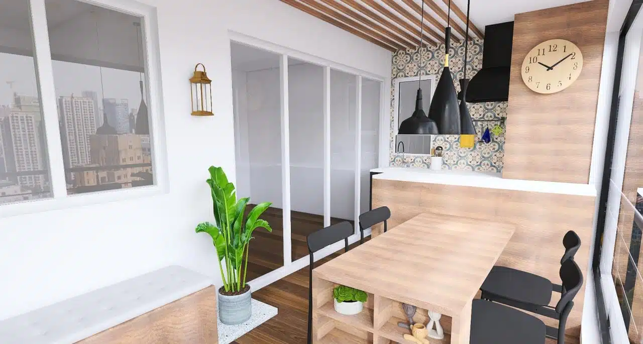 varanda gourmet com menos de 3 mil reais