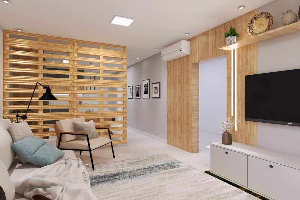 Como dividir ambientes de forma barata e criativa: paletes