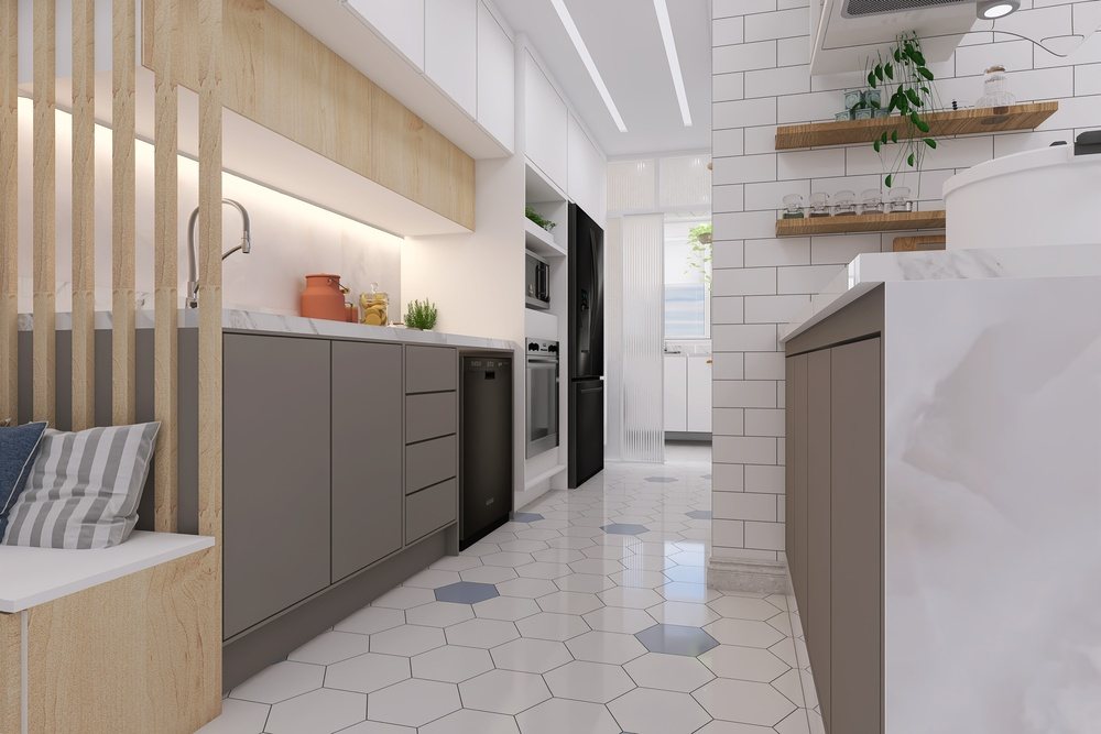 Melhor piso para apartamento: cozinha