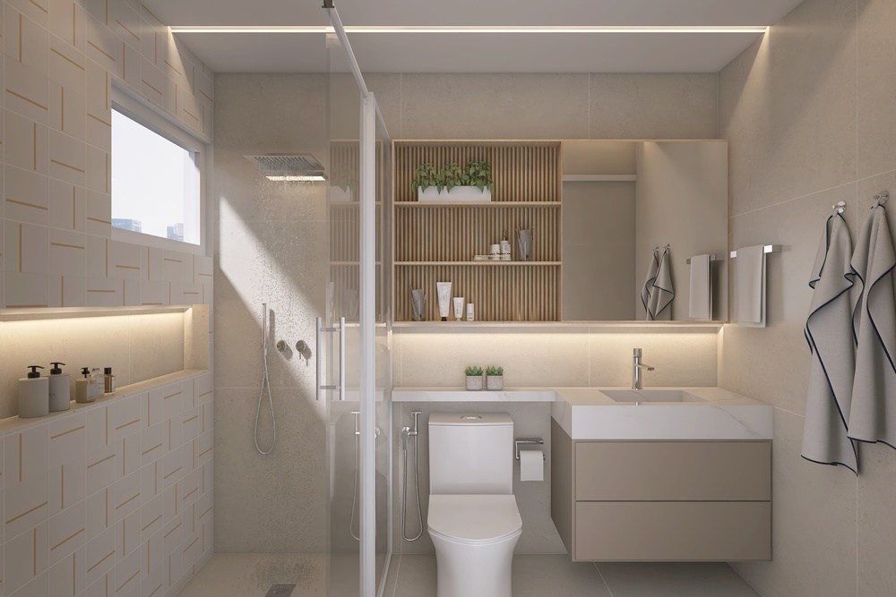 Quanto custo reformar um banheiro: estilo contemporâneo
