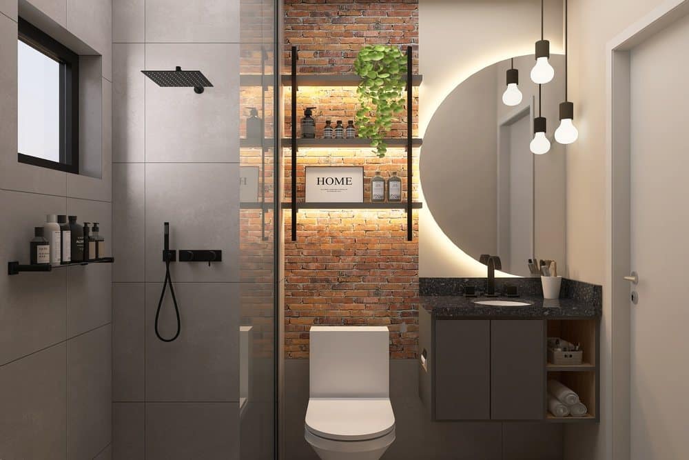Quanto custa reformar um banheiro: estilo industrial