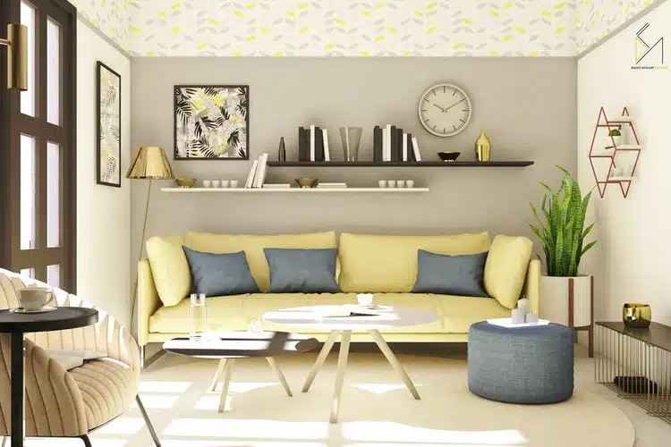 decoração de sala simples e barata