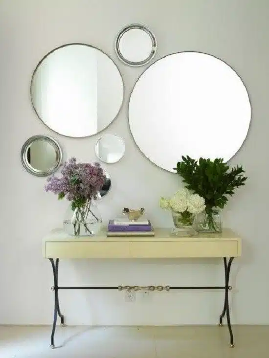 Decorar a parede gastando pouco, espelhos