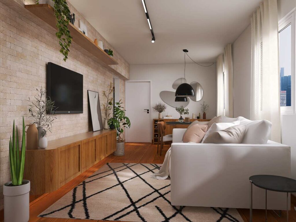 decoração com Materiais naturais