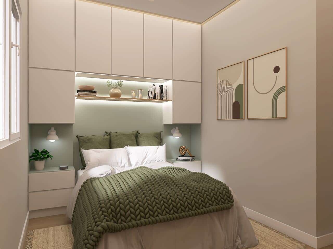 Quarto em ambiente pequeno